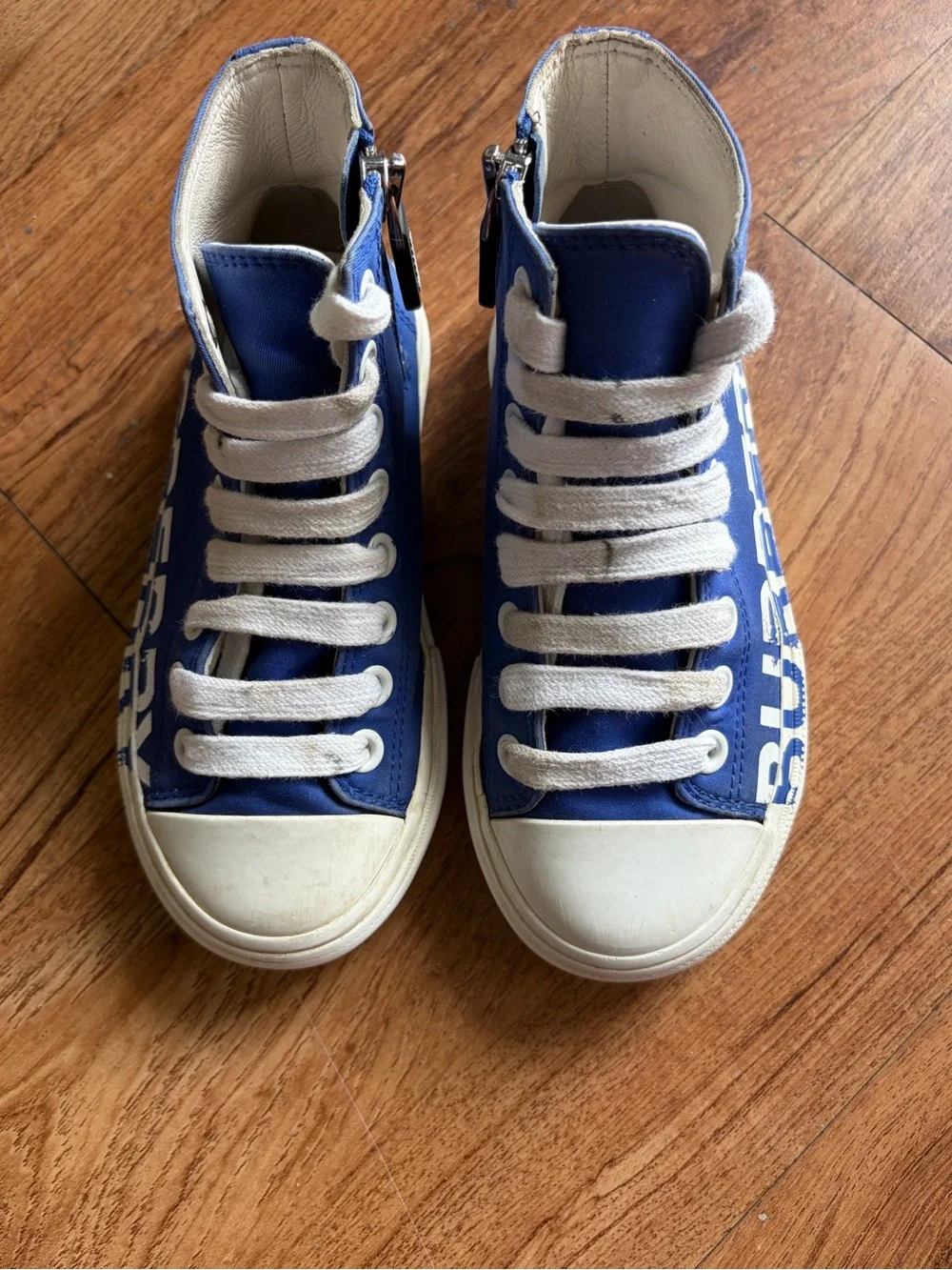 Burberry Kids US 11 C Blue High top Sneackers